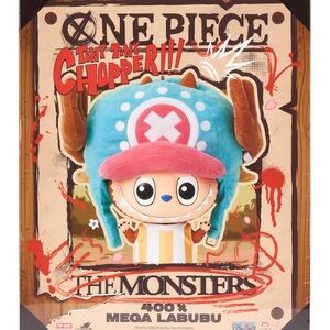 POPMART MEGA LABUBU 400% TONY TONY CHOPPER LIMITED EDITION COLLECTIBLE